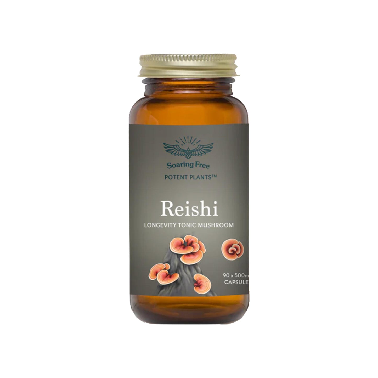 Soaring Free Reishi Mushroom Capsules - 90 caps