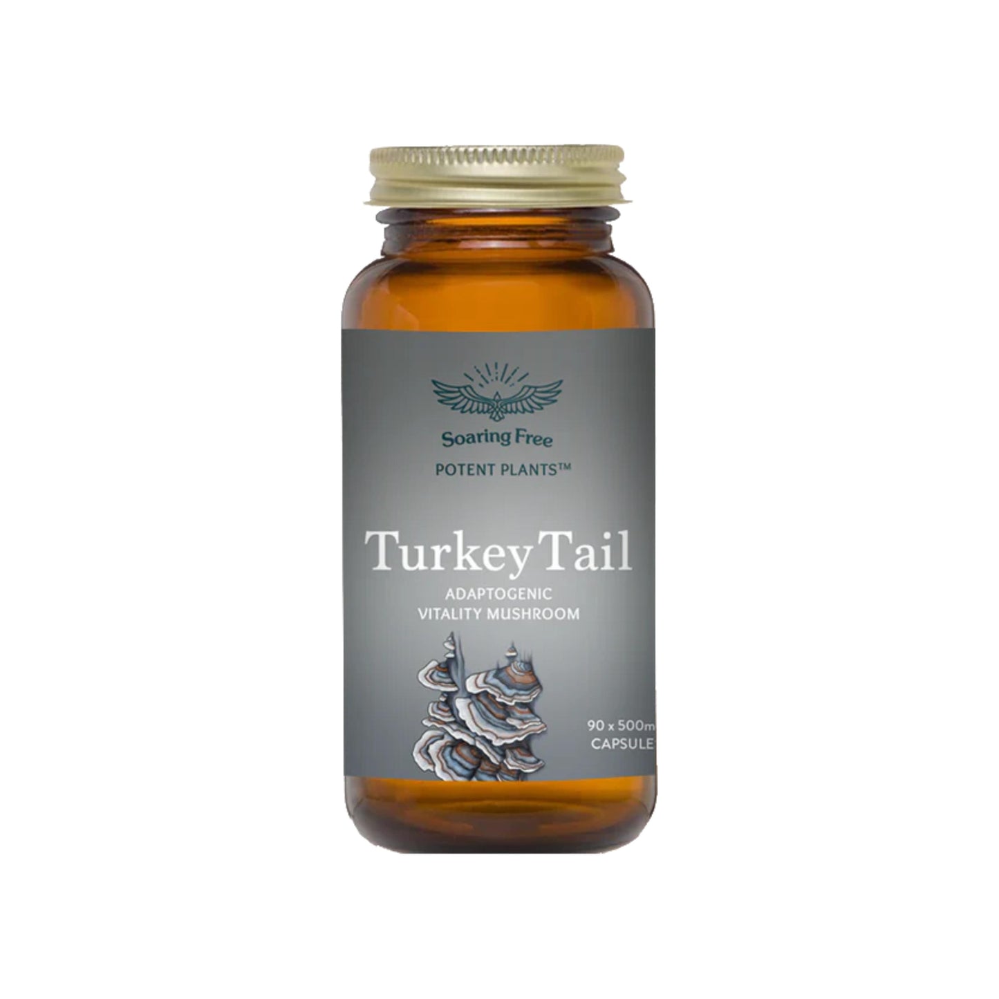 Soaring Free Turkey Tail Capsules - 90 caps