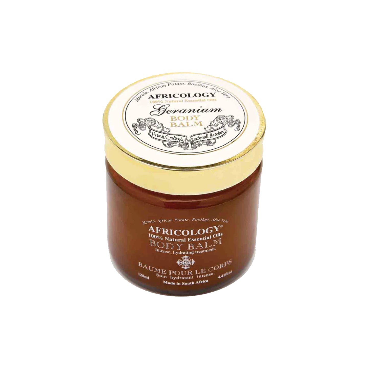 Africology Geranium Massage Balm 125ml Jar