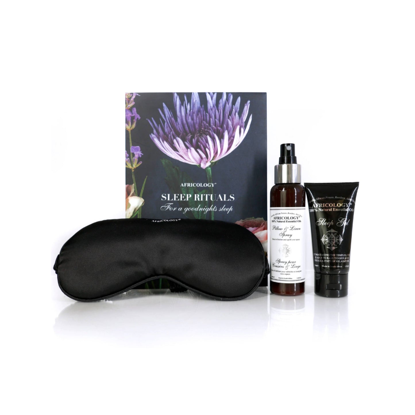 Africology Sleep Rituals - 50ml Sleep Gel, 100ml Pillow &L