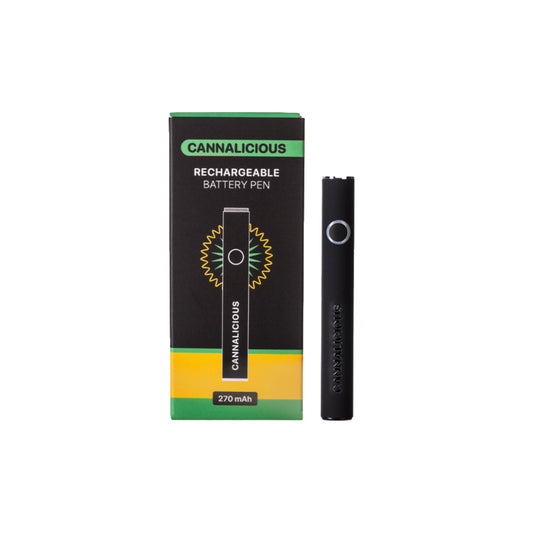 Cannalicious Vape Battery 270 mAh Black