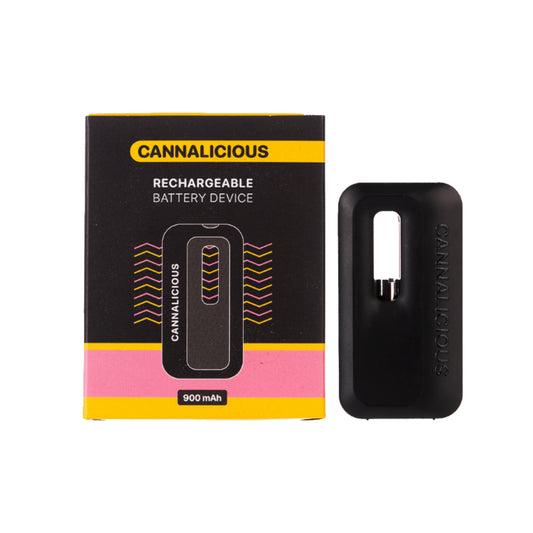 Cannalicious Vape Battery 900 mAh Black