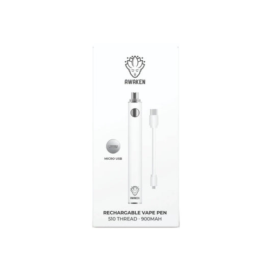 Awaken Vape Pens 900mah: Matte White