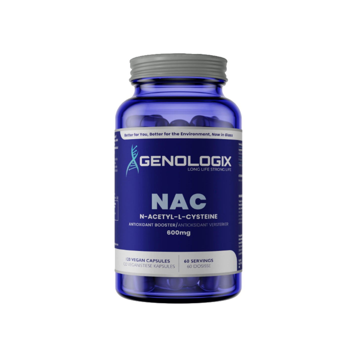 Genologix NAC (N-Acetyl L-Cysteine) 600mg - 120 caps