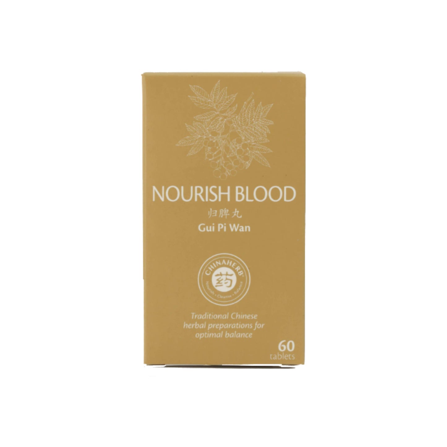 China Herb - Nourish Blood - Gui Pi Wan - 60 tab