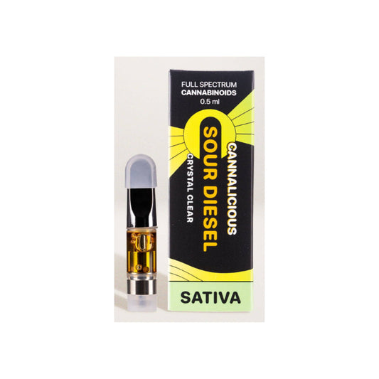 Cannalicious Vape Cartridge 0.5ml - Sour Diesel