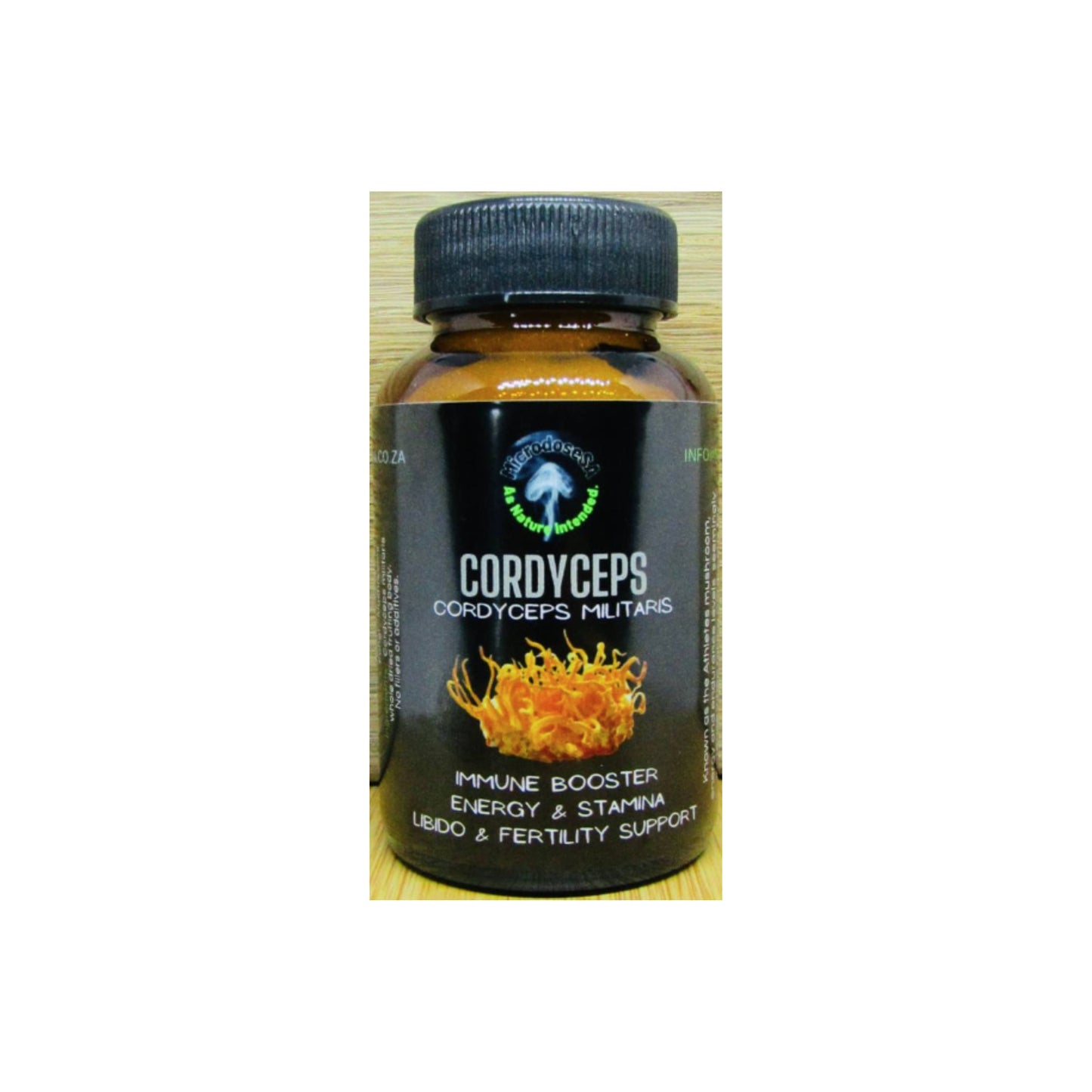 MicrodoseSA Cordyceps x60 Gel Capsules
